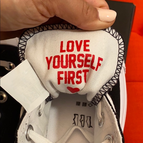 Converse platforms ❤️ LOVE YOURSELF FIRST - Picture 2 of 16